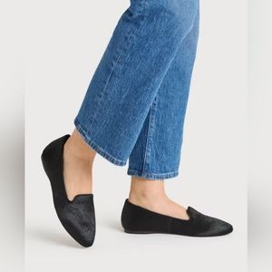 Birdies Blackbird Loafer in Black Calf Hair